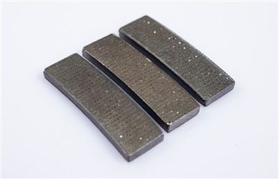 Opstillede diamantsegmenter